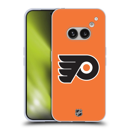 NHL Philadelphia Flyers Plain Soft Gel Case for Nothing Phone (2a)