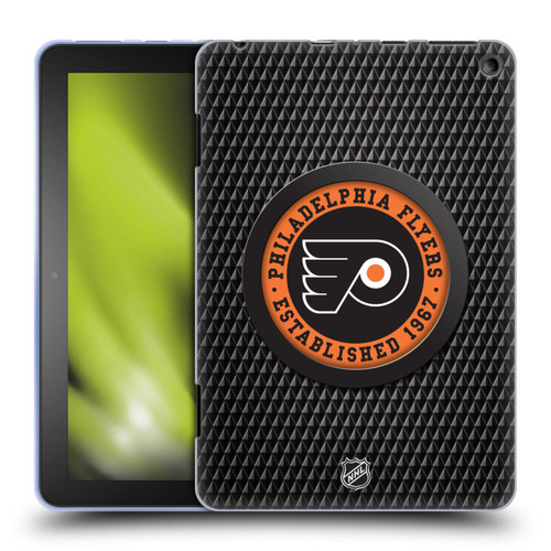 NHL Philadelphia Flyers Puck Texture Soft Gel Case for Amazon Fire HD 8/Fire HD 8 Plus 2020