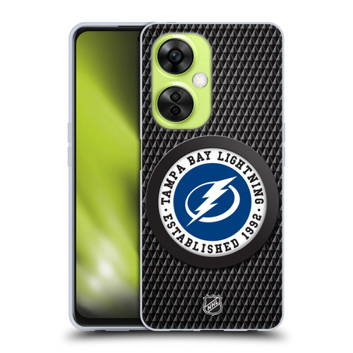 NHL Tampa Bay Lightning Puck Texture Soft Gel Case for OnePlus Nord CE 3 Lite 5G