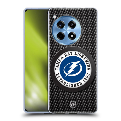 NHL Tampa Bay Lightning Puck Texture Soft Gel Case for OnePlus 12R