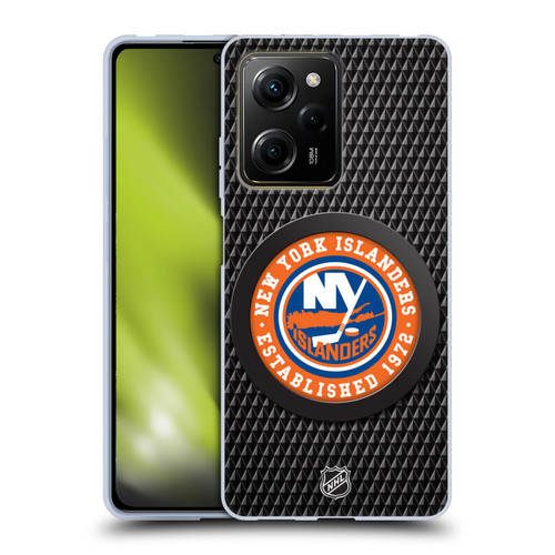 NHL New York Islanders Puck Texture Soft Gel Case for Xiaomi Redmi Note 12 Pro 5G