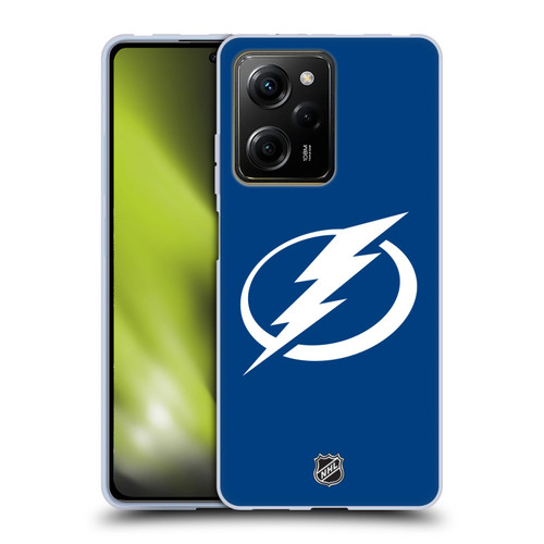 NHL Tampa Bay Lightning Plain Soft Gel Case for Xiaomi Redmi Note 12 Pro 5G