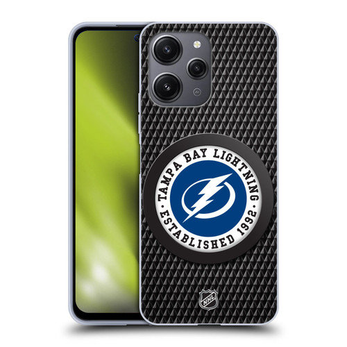 NHL Tampa Bay Lightning Puck Texture Soft Gel Case for Xiaomi Redmi 12