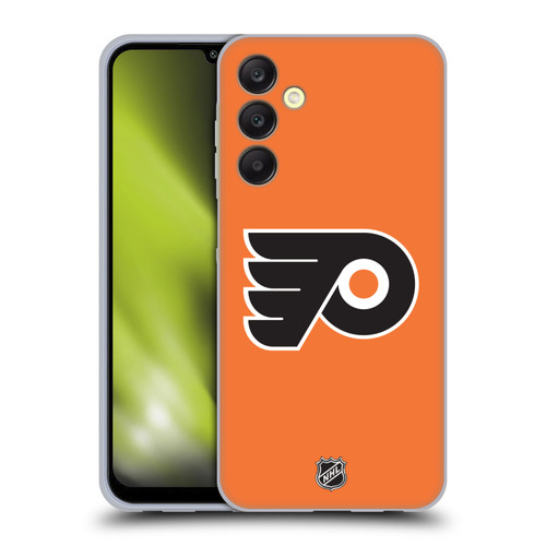NHL Philadelphia Flyers Plain Soft Gel Case for Samsung Galaxy A25 5G