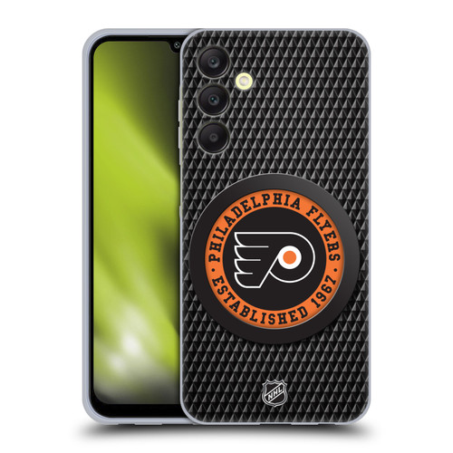 NHL Philadelphia Flyers Puck Texture Soft Gel Case for Samsung Galaxy A25 5G