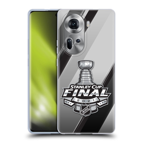 NHL 2021 Stanley Cup Final Stripes 2 Soft Gel Case for OPPO Reno11