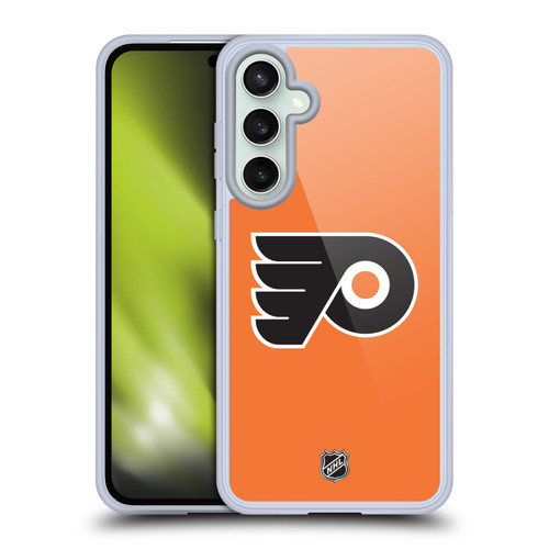 NHL Philadelphia Flyers Plain Soft Gel Case for Samsung Galaxy S23 FE 5G