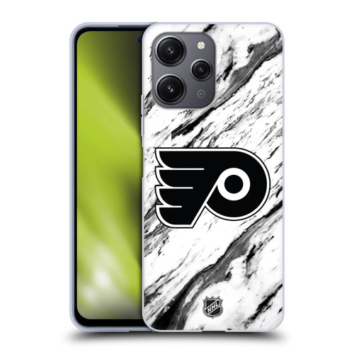 NHL Philadelphia Flyers Marble Soft Gel Case for Xiaomi Redmi 12