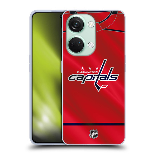 NHL Washington Capitals Jersey Soft Gel Case for OnePlus Nord 3 5G