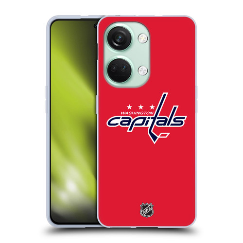 NHL Washington Capitals Plain Soft Gel Case for OnePlus Nord 3 5G