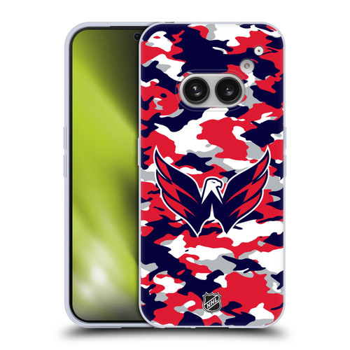 NHL Washington Capitals Camouflage Soft Gel Case for Nothing Phone (2a)