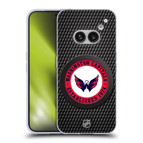 NHL Washington Capitals Puck Texture Soft Gel Case for Nothing Phone (2a)