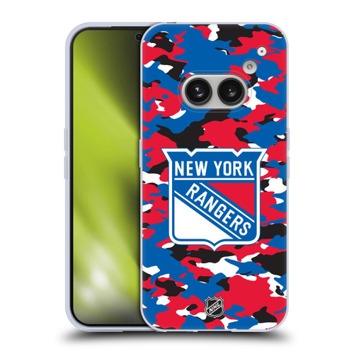 NHL New York Rangers Camouflage Soft Gel Case for Nothing Phone (2a)