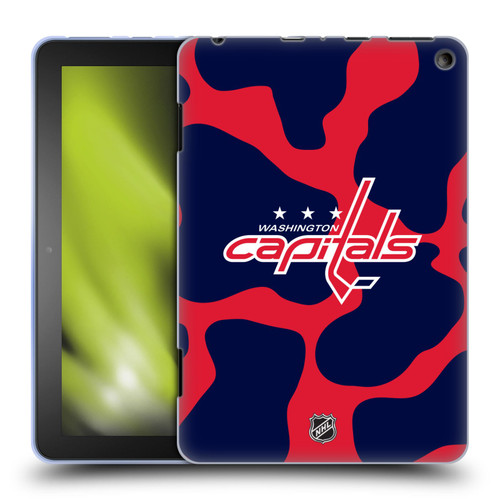 NHL Washington Capitals Cow Pattern Soft Gel Case for Amazon Fire HD 8/Fire HD 8 Plus 2020