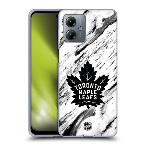 NHL Toronto Maple Leafs Marble Soft Gel Case for Motorola Moto G14