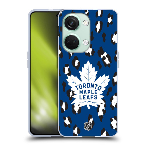 NHL Toronto Maple Leafs Leopard Patten Soft Gel Case for OnePlus Nord 3 5G