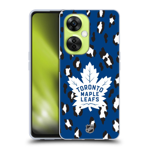 NHL Toronto Maple Leafs Leopard Patten Soft Gel Case for OnePlus Nord CE 3 Lite 5G