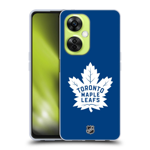 NHL Toronto Maple Leafs Plain Soft Gel Case for OnePlus Nord CE 3 Lite 5G