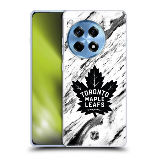 NHL Toronto Maple Leafs Marble Soft Gel Case for OnePlus 12R