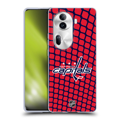 NHL Washington Capitals Net Pattern Soft Gel Case for OPPO Reno11 Pro