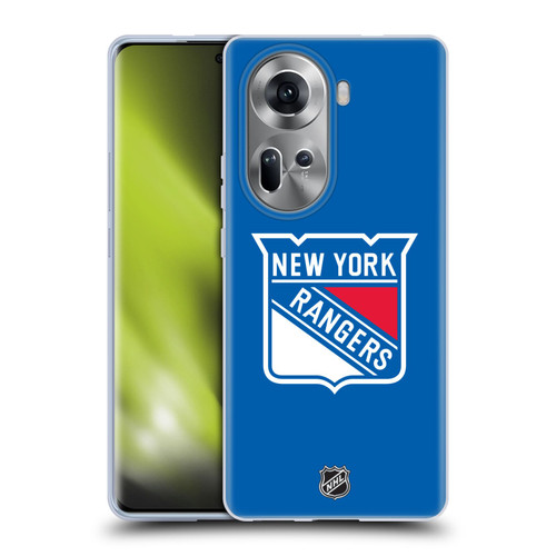NHL New York Rangers Plain Soft Gel Case for OPPO Reno11