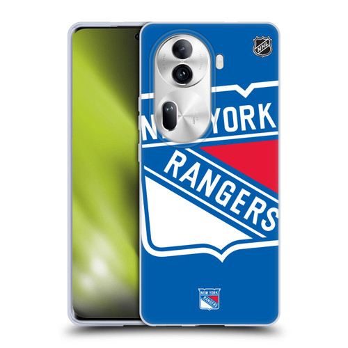 NHL New York Rangers Oversized Soft Gel Case for OPPO Reno11 Pro