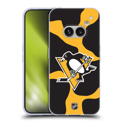 NHL Pittsburgh Penguins Cow Pattern Soft Gel Case for Nothing Phone (2a)