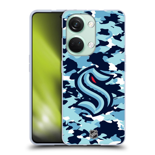NHL Seattle Kraken Camouflage Soft Gel Case for OnePlus Nord 3 5G