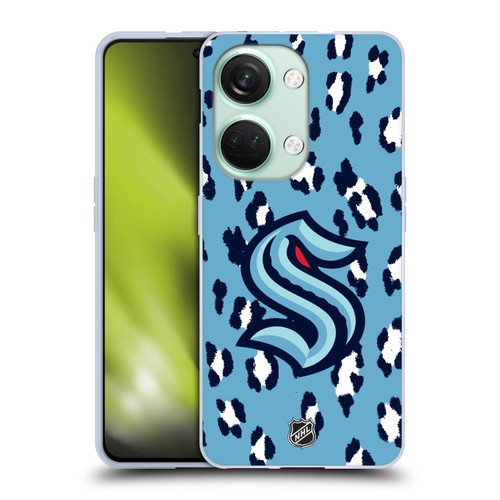 NHL Seattle Kraken Leopard Pattern Soft Gel Case for OnePlus Nord 3 5G