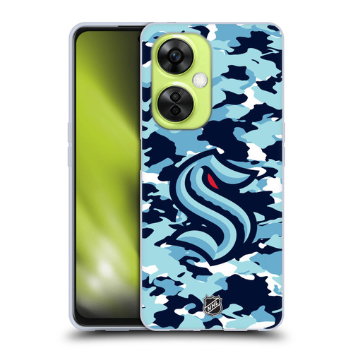 NHL Seattle Kraken Camouflage Soft Gel Case for OnePlus Nord CE 3 Lite 5G