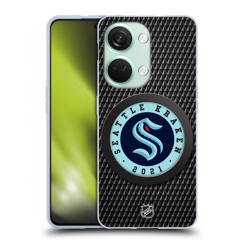 NHL Seattle Kraken Puck Texture Soft Gel Case for OnePlus Nord 3 5G
