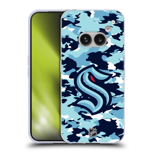 NHL Seattle Kraken Camouflage Soft Gel Case for Nothing Phone (2a)