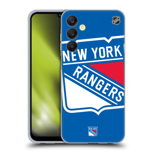 NHL New York Rangers Oversized Soft Gel Case for Samsung Galaxy A25 5G