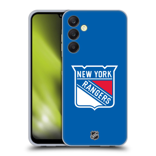 NHL New York Rangers Plain Soft Gel Case for Samsung Galaxy A25 5G
