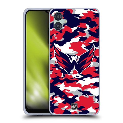NHL Washington Capitals Camouflage Soft Gel Case for Samsung Galaxy M04 5G / A04e
