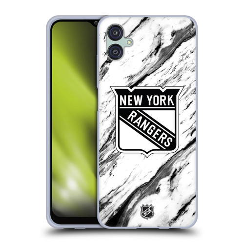 NHL New York Rangers Marble Soft Gel Case for Samsung Galaxy M04 5G / A04e
