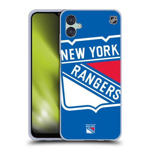 NHL New York Rangers Oversized Soft Gel Case for Samsung Galaxy M04 5G / A04e