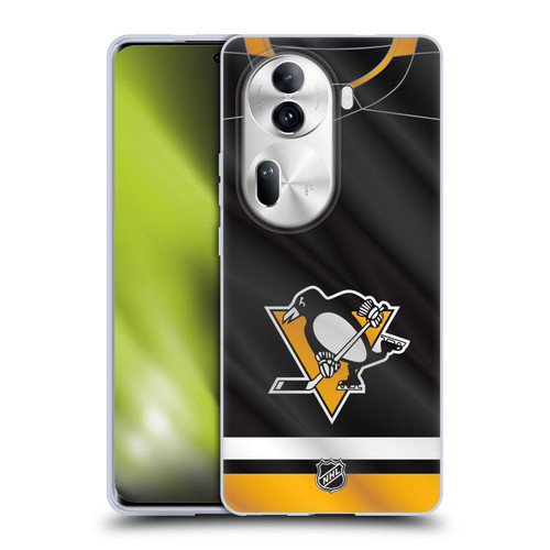 NHL Pittsburgh Penguins Jersey Soft Gel Case for OPPO Reno11 Pro