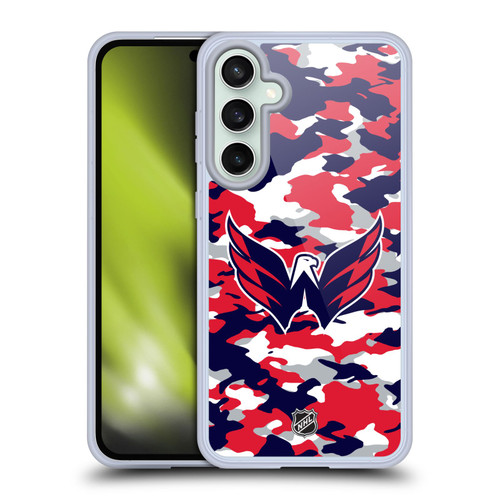 NHL Washington Capitals Camouflage Soft Gel Case for Samsung Galaxy S23 FE 5G