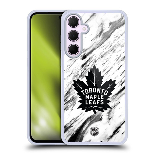 NHL Toronto Maple Leafs Marble Soft Gel Case for Samsung Galaxy A35 5G