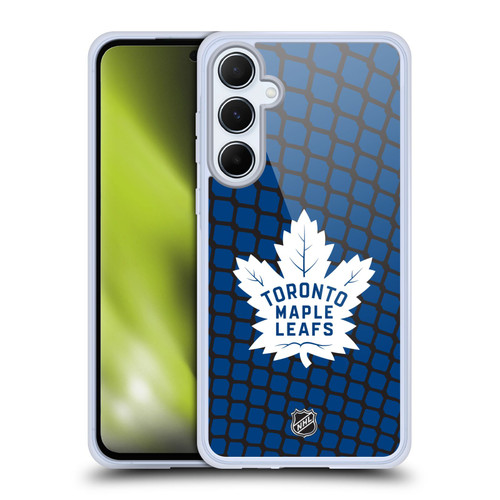 NHL Toronto Maple Leafs Net Pattern Soft Gel Case for Samsung Galaxy A55 5G