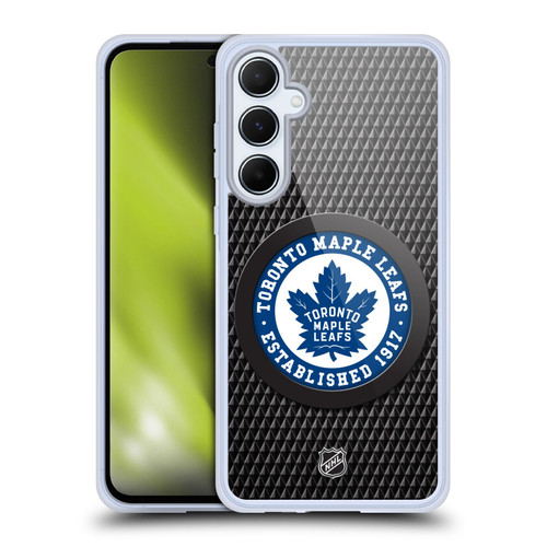 NHL Toronto Maple Leafs Puck Texture Soft Gel Case for Samsung Galaxy A55 5G