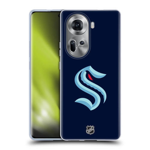 NHL Seattle Kraken Plain Soft Gel Case for OPPO Reno11