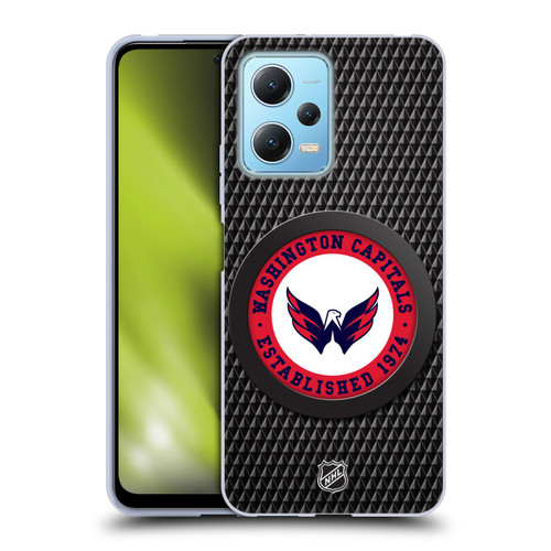 NHL Washington Capitals Puck Texture Soft Gel Case for Xiaomi Redmi Note 12 5G