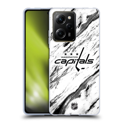 NHL Washington Capitals Marble Soft Gel Case for Xiaomi Redmi Note 12 Pro 5G