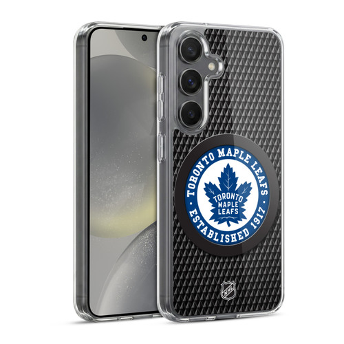 NHL Toronto Maple Leafs Puck Texture Soft Gel Case for Samsung Galaxy S24 5G & MagSafe