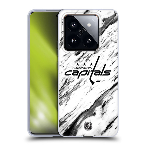 NHL Washington Capitals Marble Soft Gel Case for Xiaomi 14 Pro