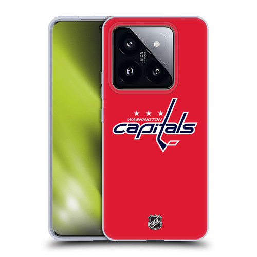 NHL Washington Capitals Plain Soft Gel Case for Xiaomi 14 Pro