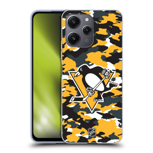 NHL Pittsburgh Penguins Camouflage Soft Gel Case for Xiaomi Redmi 12