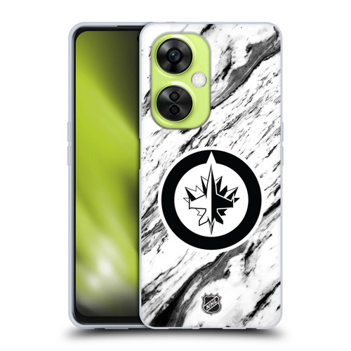 NHL Winnipeg Jets Marble Soft Gel Case for OnePlus Nord CE 3 Lite 5G